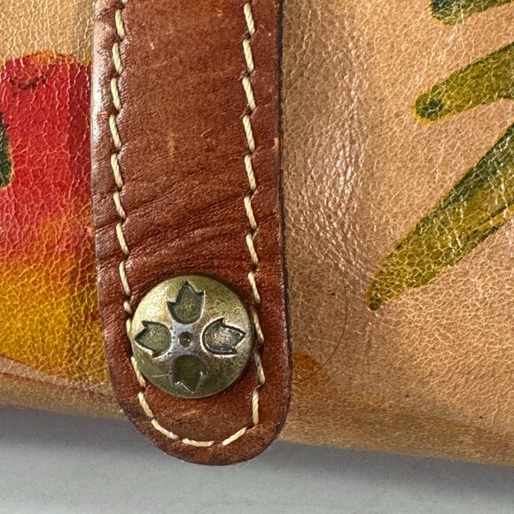 Rare Patricia Nash Leather Roll-Over Closre Cosmetic Organizer - Picture 4 of 14